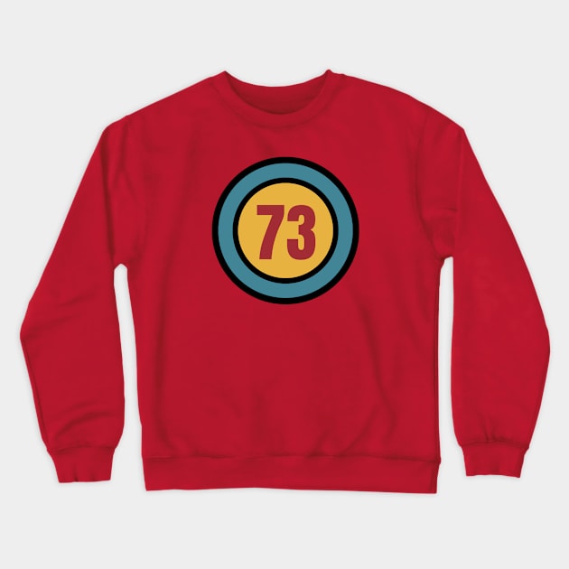 The Number 73 - seventy three - seventy third - 73rd Crewneck Sweatshirt by Siren Seventy One